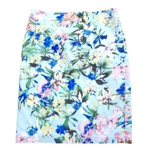 Carmen Marc Valvo Floral Pencil Skirt - Multicolor